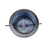 Camin vane HDPE triplustrat D.560 H.500 negru cu capac si instalatie 1/2