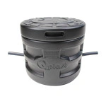 Camin vane HDPE triplustrat D.560 H.500 negru cu capac si instalatie 1/2