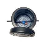 Camin vane HDPE triplustrat D.560 H.500 negru cu capac si instalatie 1
