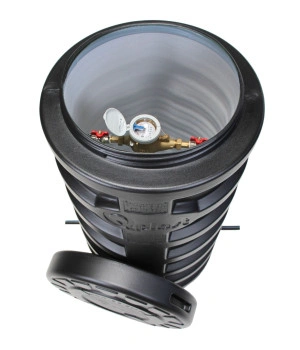 Camin apometru HDPE, termoizolat D560 H1100 cu inst. 1/2 si contor DN15 Zenner MNK