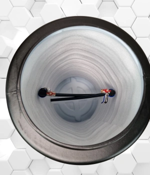 Camin apometru HDPE, termoizolat D.560 H.1200 cu instalatie 3/4