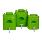 Rezervor apă 10L cu robinet – mini chiuvetă portabilă pentru grădină, camping, fără curent (verde)