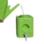 Rezervor PE cu robinet pentru curte/gradina/camping 10L VERDE
