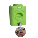 Rezervor PE cu robinet pentru curte/gradina/camping 15L VERDE