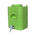 Rezervor PE cu robinet pentru curte/gradina/camping 15L VERDE