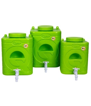 Rezervor apă 20L cu robinet – mini chiuvetă portabilă pentru grădină, camping, fără curent (verde)