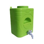 Rezervor apă 20L cu robinet – mini chiuvetă portabilă pentru grădină, camping, fără curent (verde)
