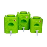 Rezervor apă 20L cu robinet – mini chiuvetă portabilă pentru grădină, camping, fără curent (verde)