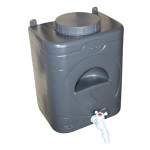 Rezervor PE cu robinet pentru curte/gradina/camping 20L ANTRACIT