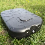 Dus de vara PE Qplast  75L negru 