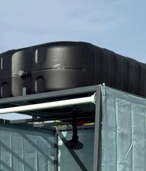 Dus de vara PE Qplast  100L negru 