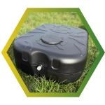 Dus de vara PE Qplast  100L negru 